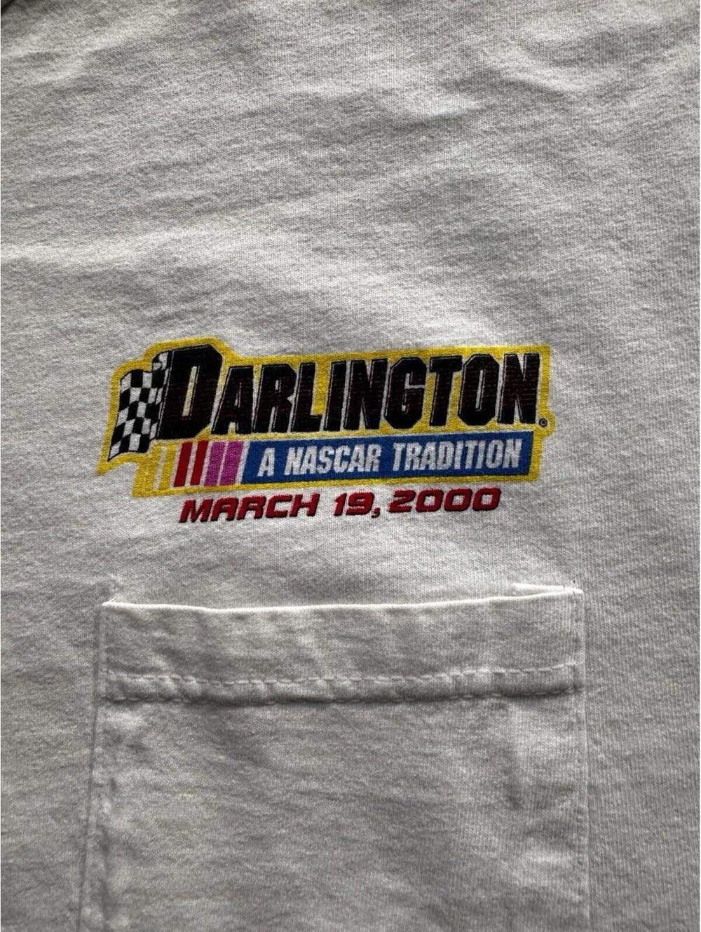Vintage Rare NASCAR 2000 Darlington 400 Auto Racing Pocket T-Shirt XL All Sport - Picture 4 of 5